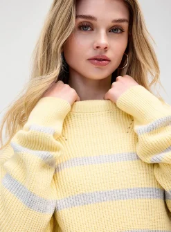 Oversized striped sweater