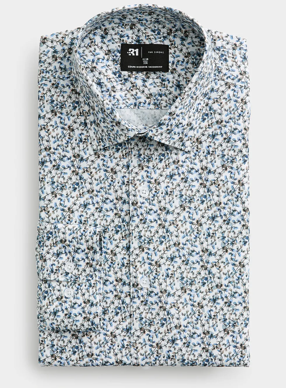 Painterly foliage shirt