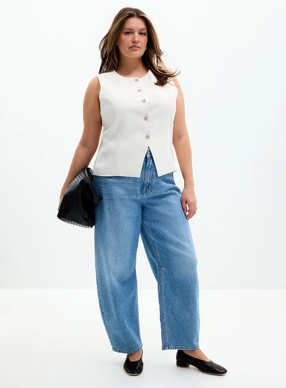 Pale indigo stretch jean