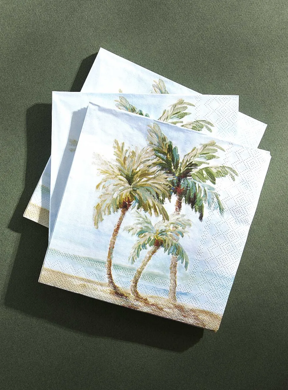 Palm trees paper napkins