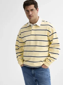 Pastel stripe rugby polo