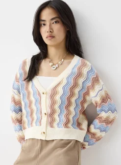 Pastel waves cardigan