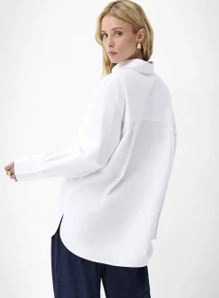 Patch pocket oversized Oxford shirt