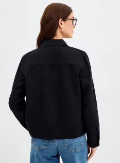 Patch pockets pure linen jacket