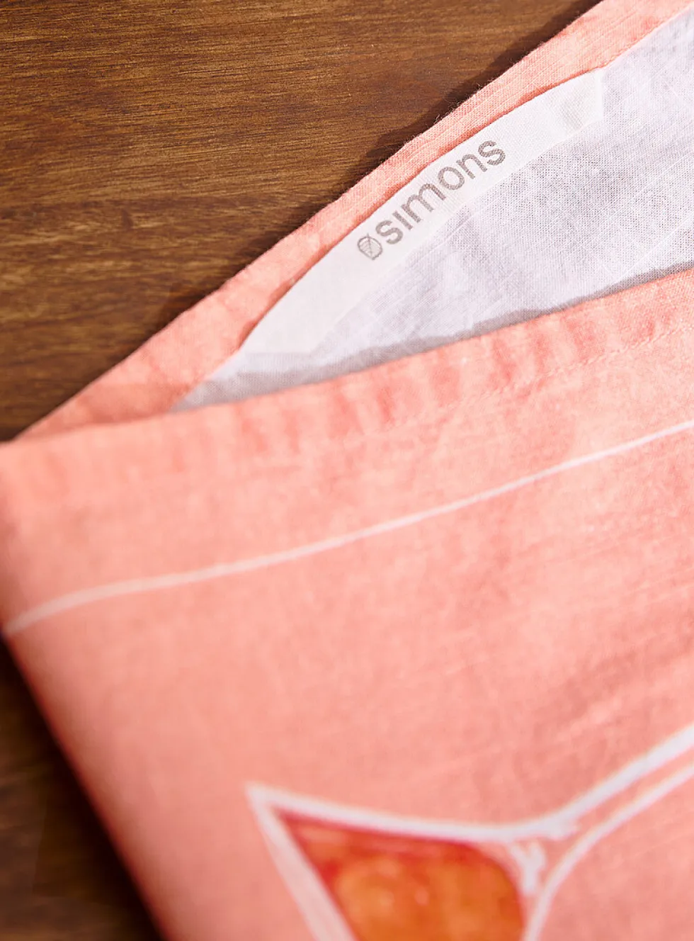 Patterned tea towel