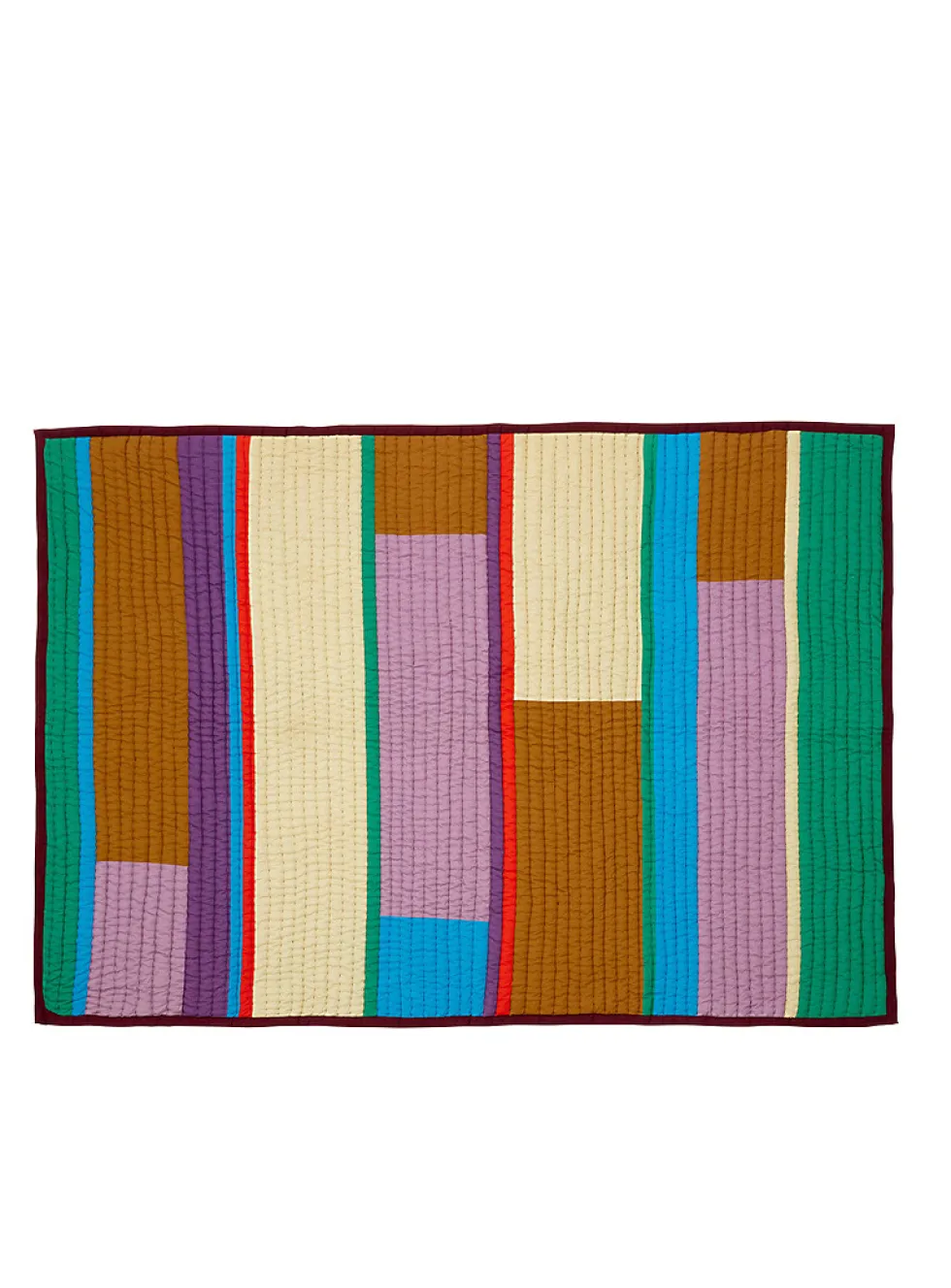 Pavilion colour blocks quilted blanket