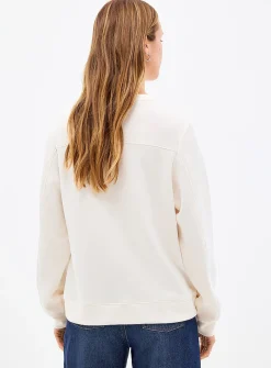 Peachskin crew-neck sweatshirt