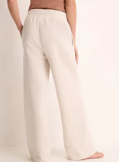 Peachskin-feel straight-leg lounge pant