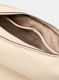Pebbled half-moon bag
