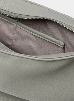 Pebbled half-moon bag