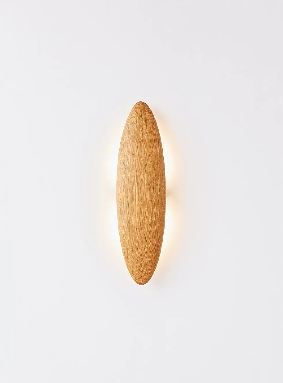 Permanence oak wall sconce
