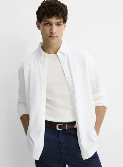 Piqué-knit shirt
