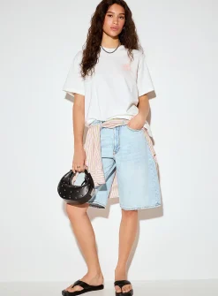 Playful print loose boxy-fit T-shirt