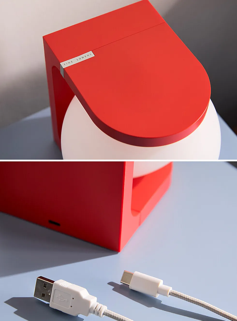 Playful tech table lamp