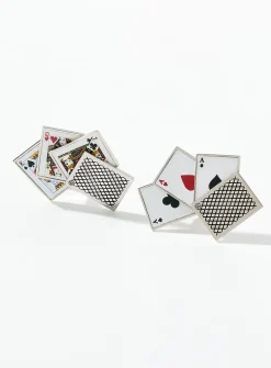 Playing cards cufflinks