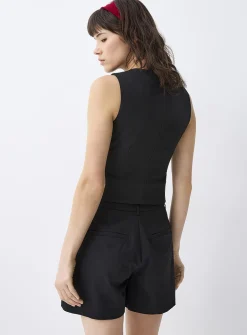 Pleated dress short