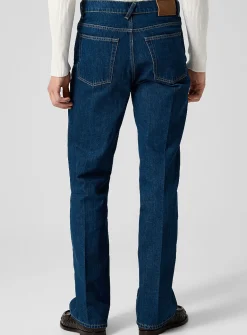 Pleated '70s style flared jean