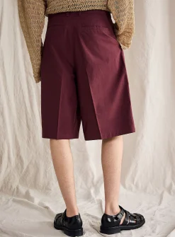 Pleated XL Bermudas