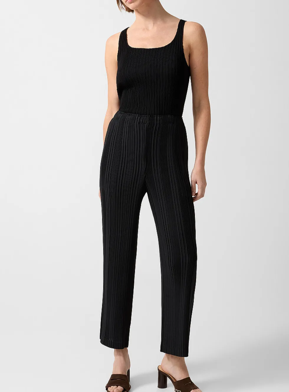 Pleats Please straight-leg pants