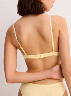 Pointelle knit bralette