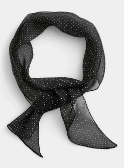 Polka-dot tie scarf