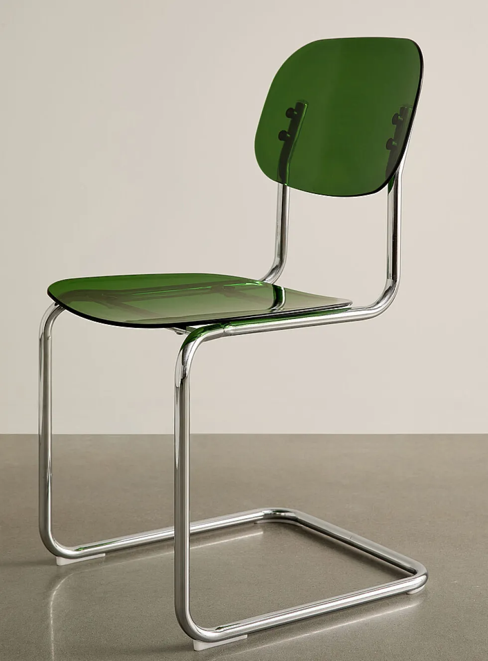 Polycarbonate and metal chairs