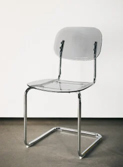 Polycarbonate and metal chairs