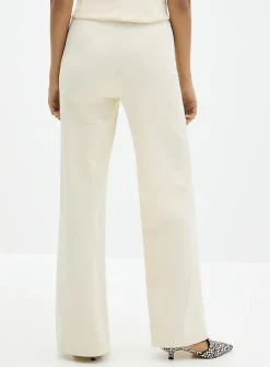 Ponte wide-leg pant