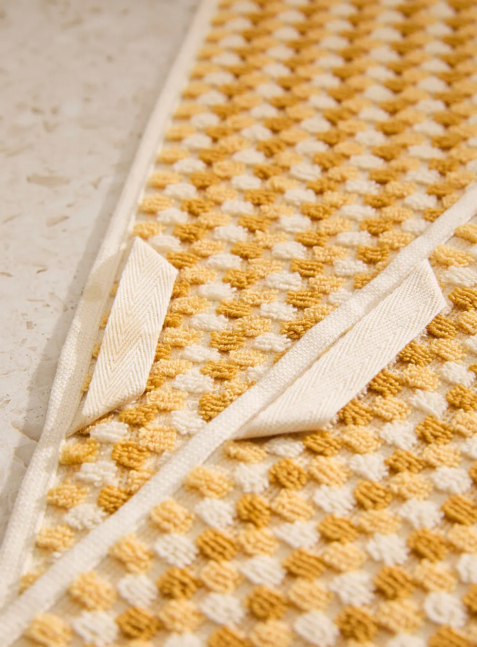 Popcorn texture organic cotton towels