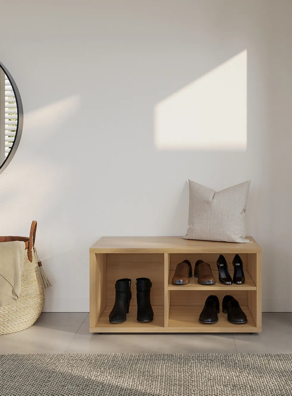 Porto bench with storage