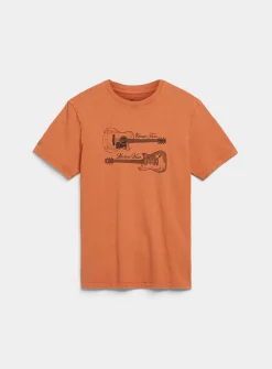 Printed faded jersey T-shirt