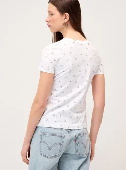 Printed lightweight crew-neck T-shirt
