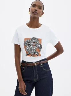 Printed Pima cotton T-shirt