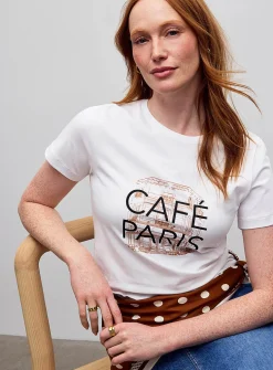 Printed Pima cotton T-shirt