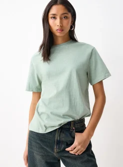 Printed washed T-shirt
