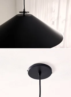 Prudence matte black light fixture