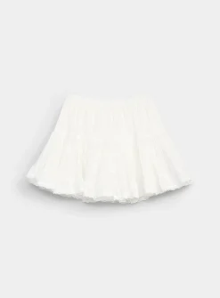 Puffy tiered miniskirt