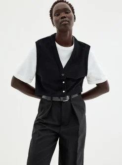 Pure cotton overlaid vest