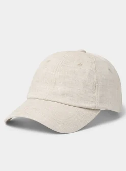Pure linen baseball cap