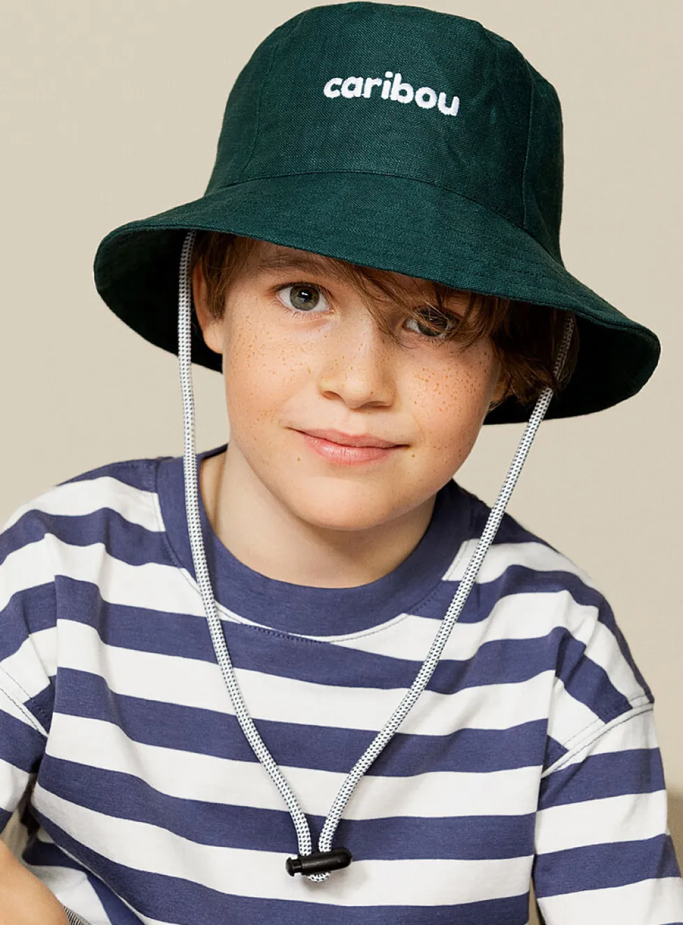 Pure linen colourful bucket hat