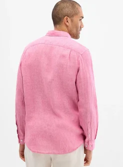 Pure linen colourful shirt