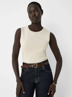 Pure organic cotton crew-neck tank