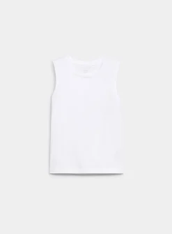 Pure organic cotton crew-neck tank