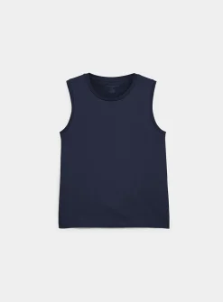 Pure organic cotton crew-neck tank