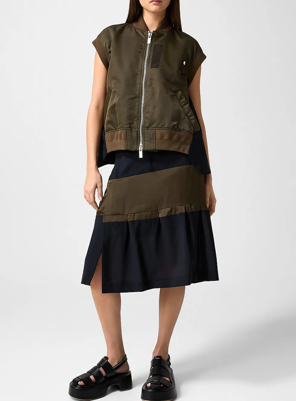 Pure wool midi dress