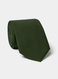 Pure wool solid tie