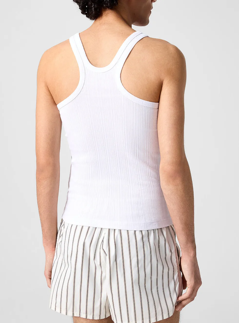 Racerback ribbed tank