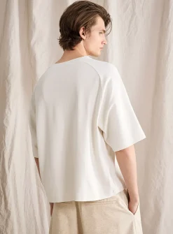 Raglan sleeve boxy T-shirt