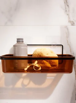 Rectangular shower basket