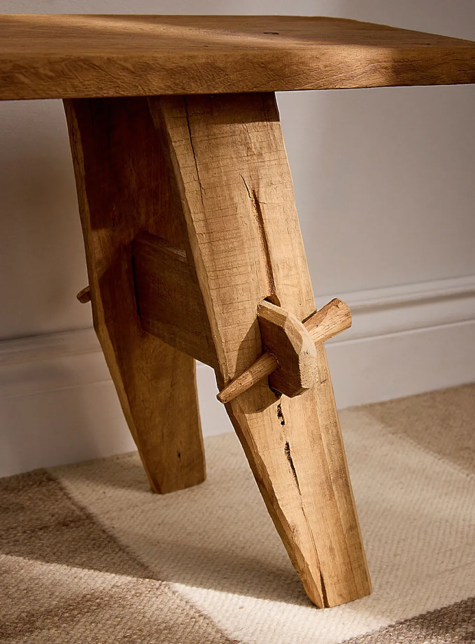 Recycled teak Rembrandt bench